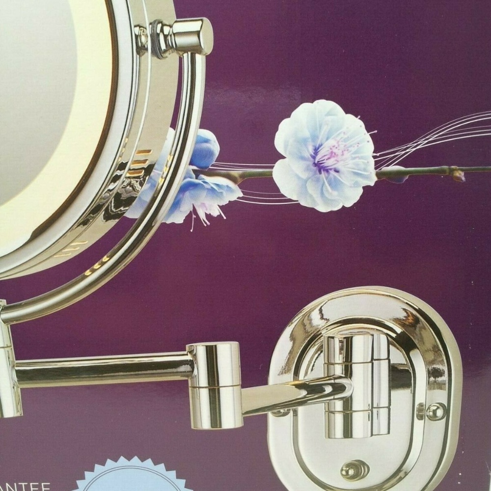 Jerdon 8-Inch Lighted Wall Mount Makeup Mirror - Picture 7 of 7
